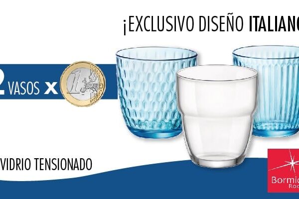 Promoción Vasos: Diseño Italiano Bormioli rocco
