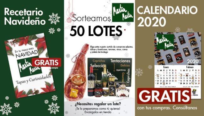 Promoción Navidad: Recetario / 50 Lotes / Calendario navidad