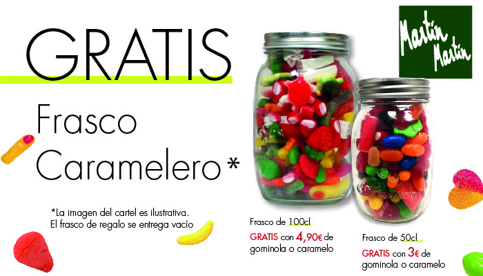 Promoción Frasco Caramelero frascos de cristal