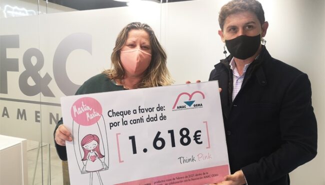 ENTREGA CHEQUE AMAC GEMA MARTIN MARTIN RELIQUIA 2021