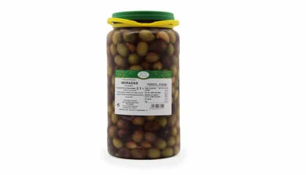 Aceituna Rajada Morada Natural Garrafa 2 kg