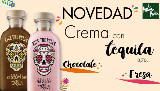 nuevo licor de crema fresa y chocolate con tequila