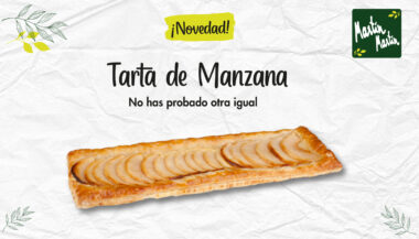 Tarta de manzana rectangular